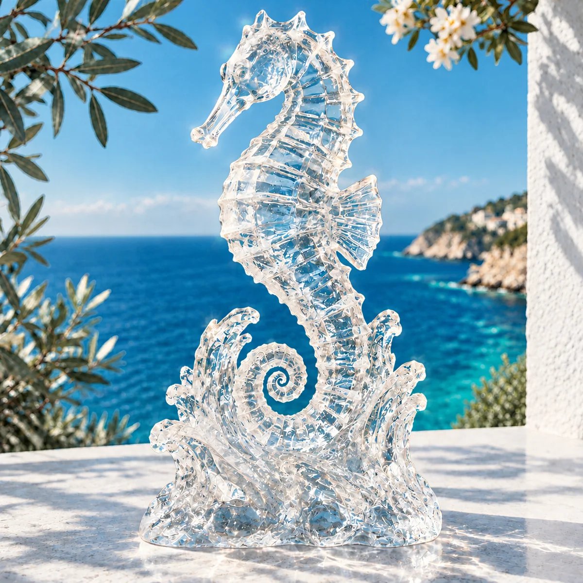 Sculpture sur mesure d'un couple de mariés en glace pour un événement